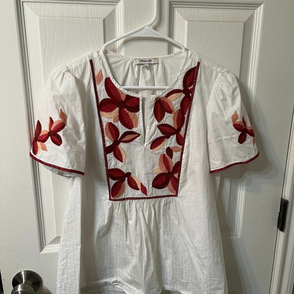 Madewell white blouse